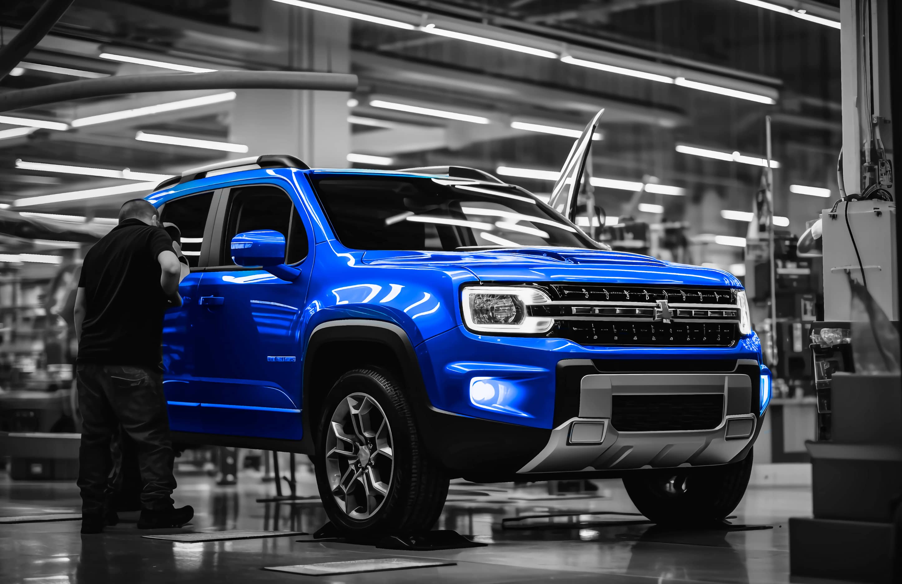 Certified mobile car mechanic repairing a vehicle on-site in Dubai